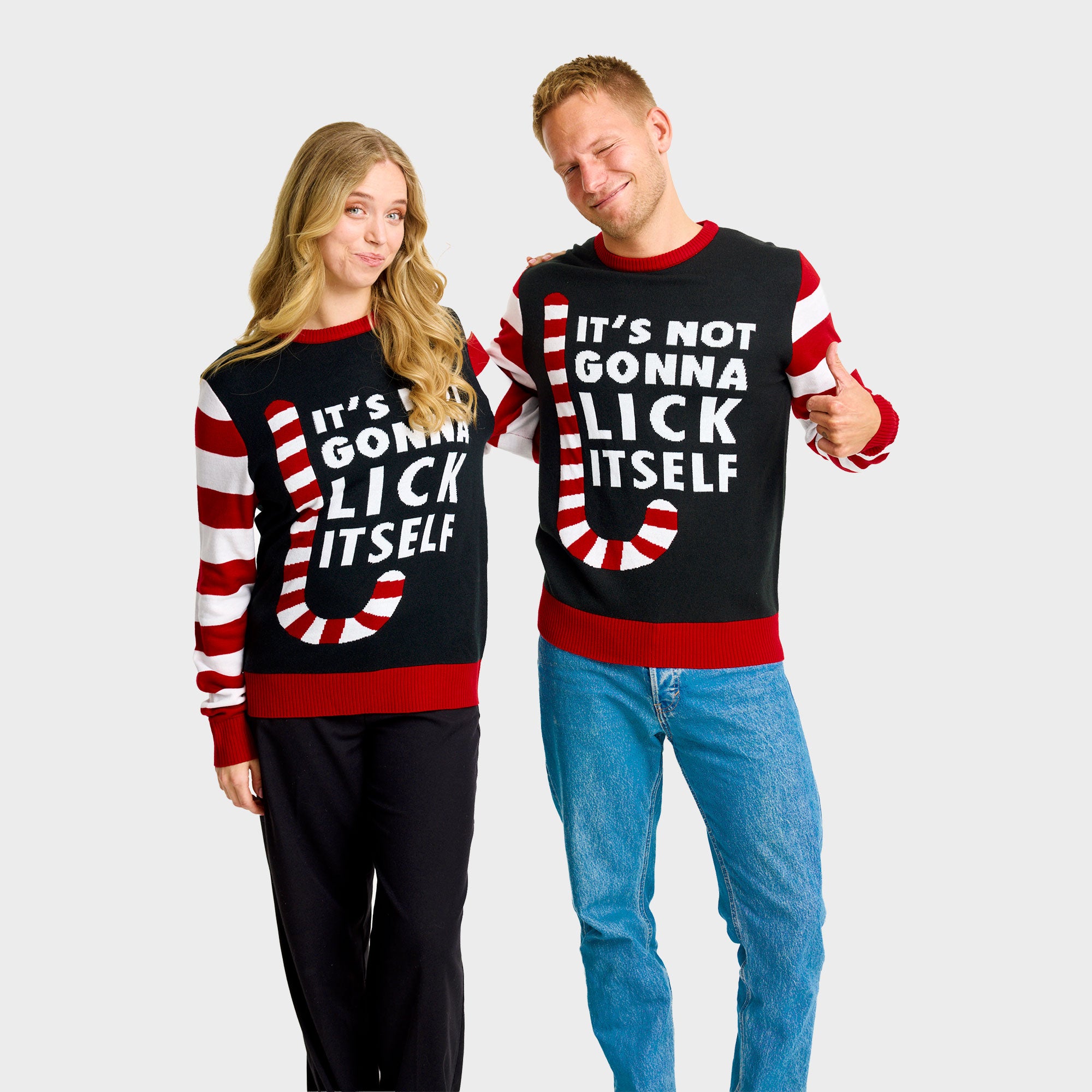 Candy cane julesweater - Herre